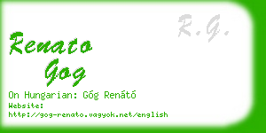 renato gog business card